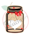 Valentines Mason Jar blank PNG)