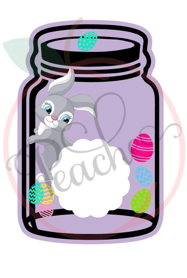 Easter Mason Jar Blank (PNG)