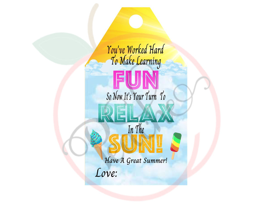 Teacher end of school (Gift Tag) (PNG)