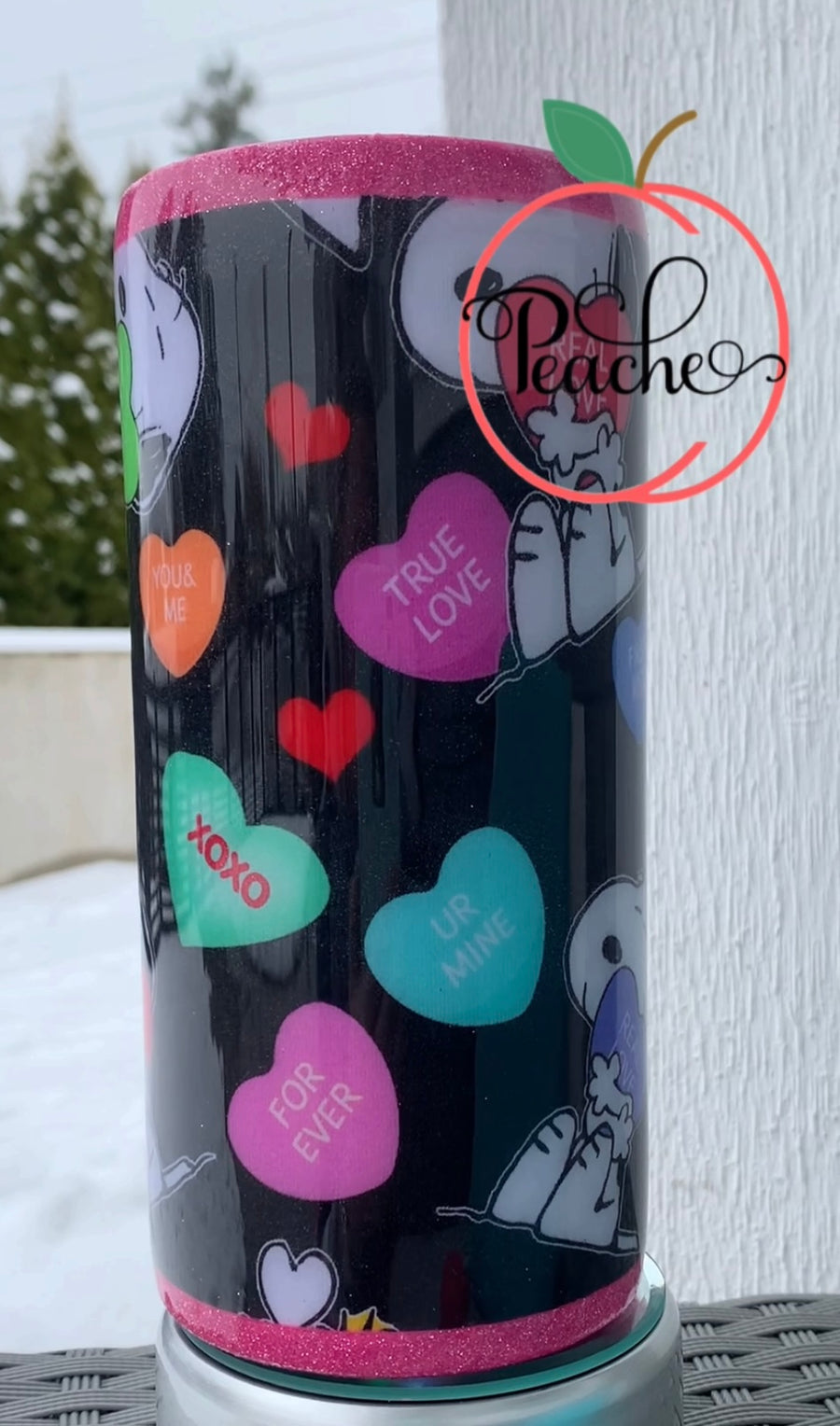 RTS Snoopy Communication hearts Fabric Wrap