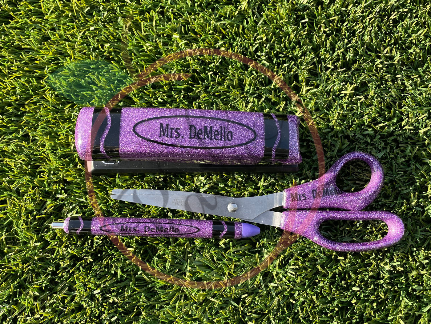 Teacher Crayon Stapler, Scissors, and pen Set