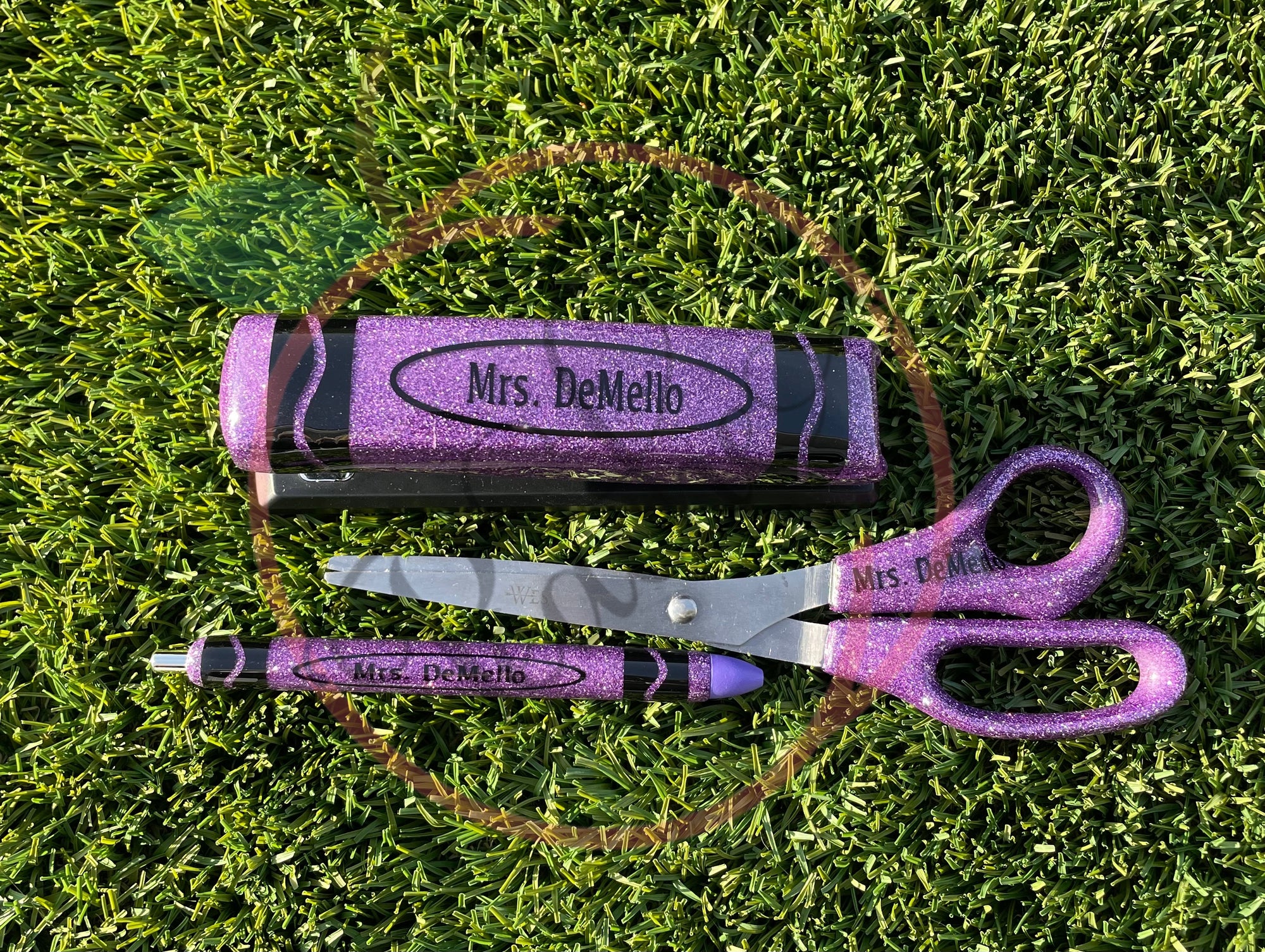 Teacher Crayon Stapler, Scissors, and pen Set