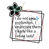 I do not spew profanities (Jasmin double squares) (SVG)