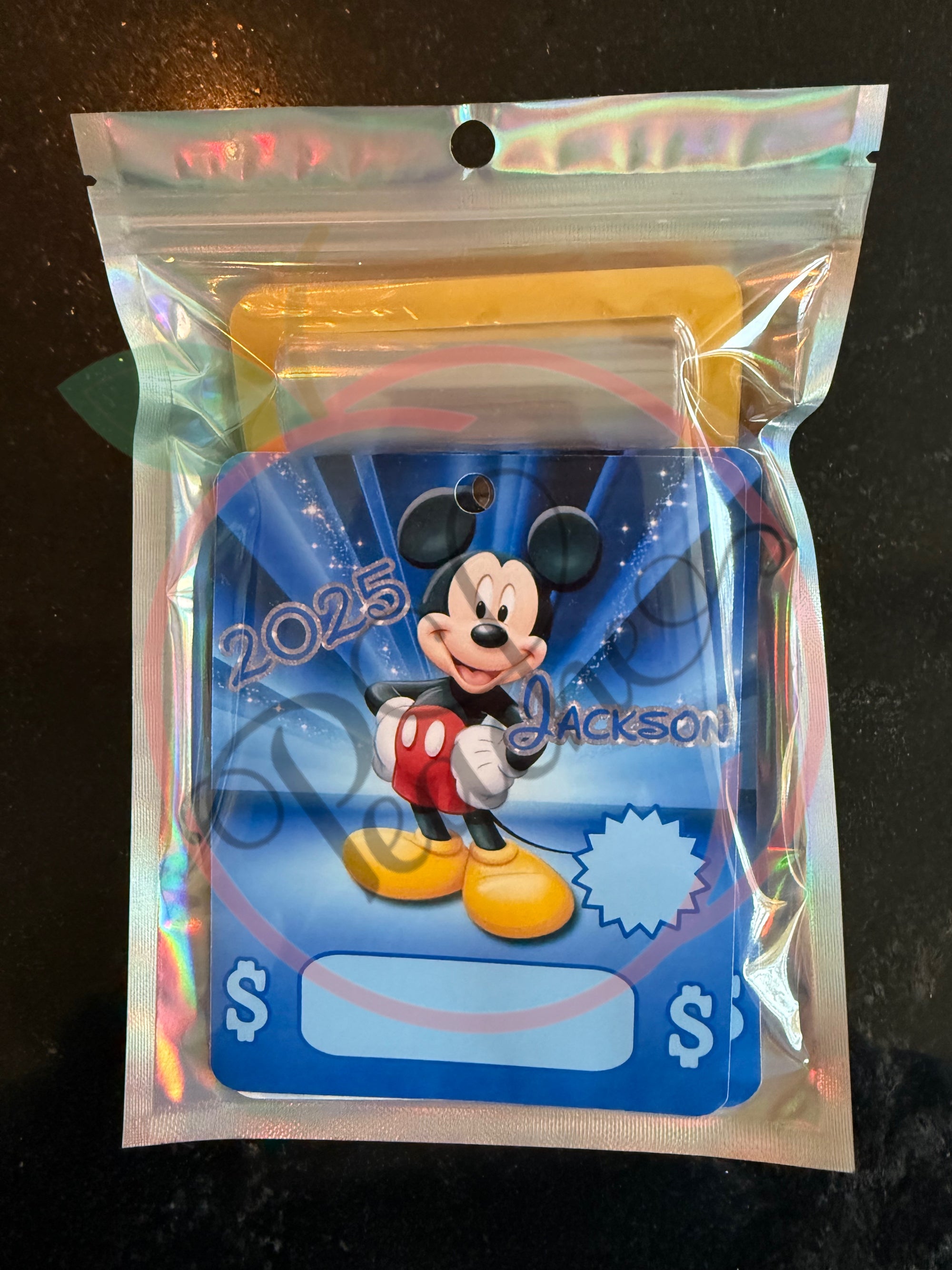 Custom Money Holder with clear pouch