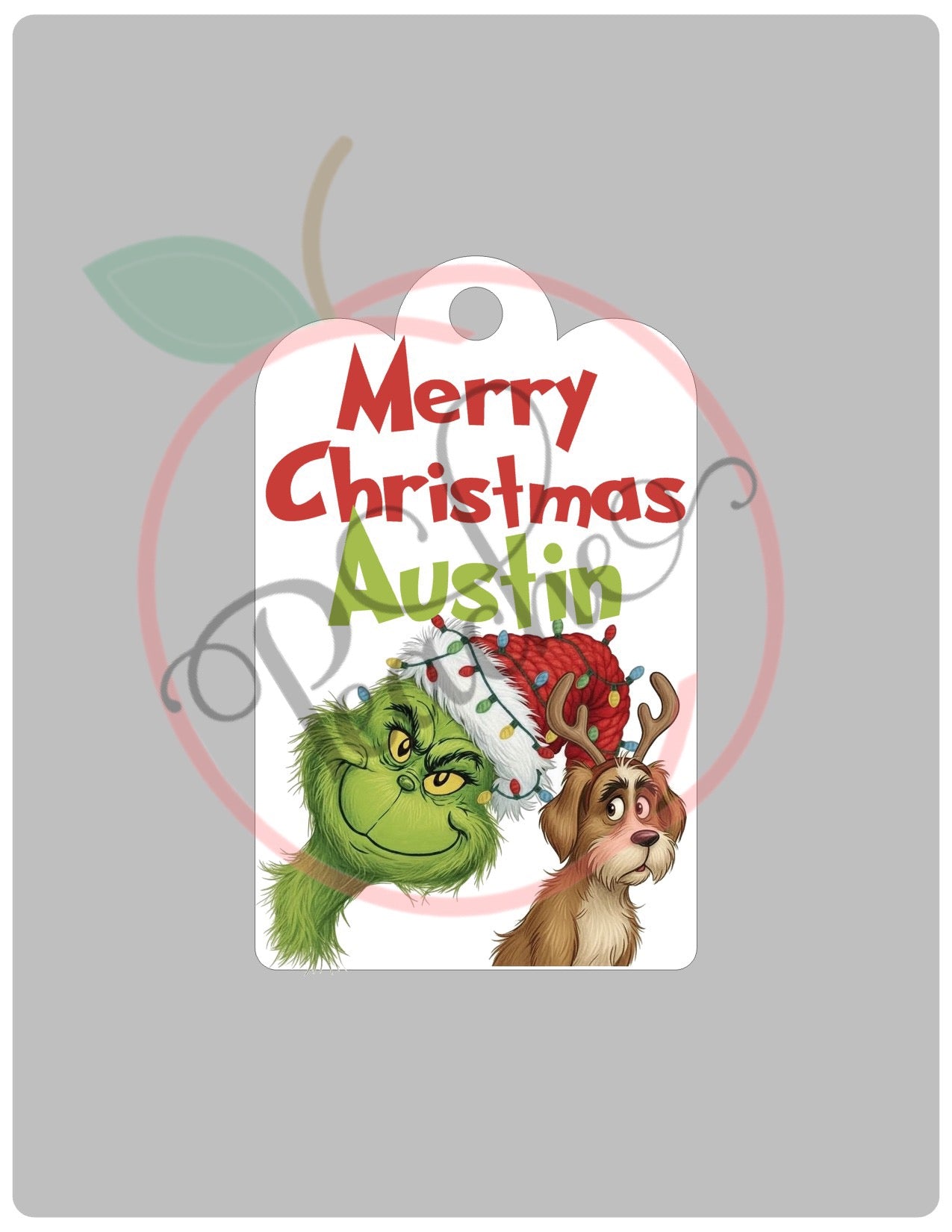 Grinch & Max 2025 (Gift Tag) (PNG)