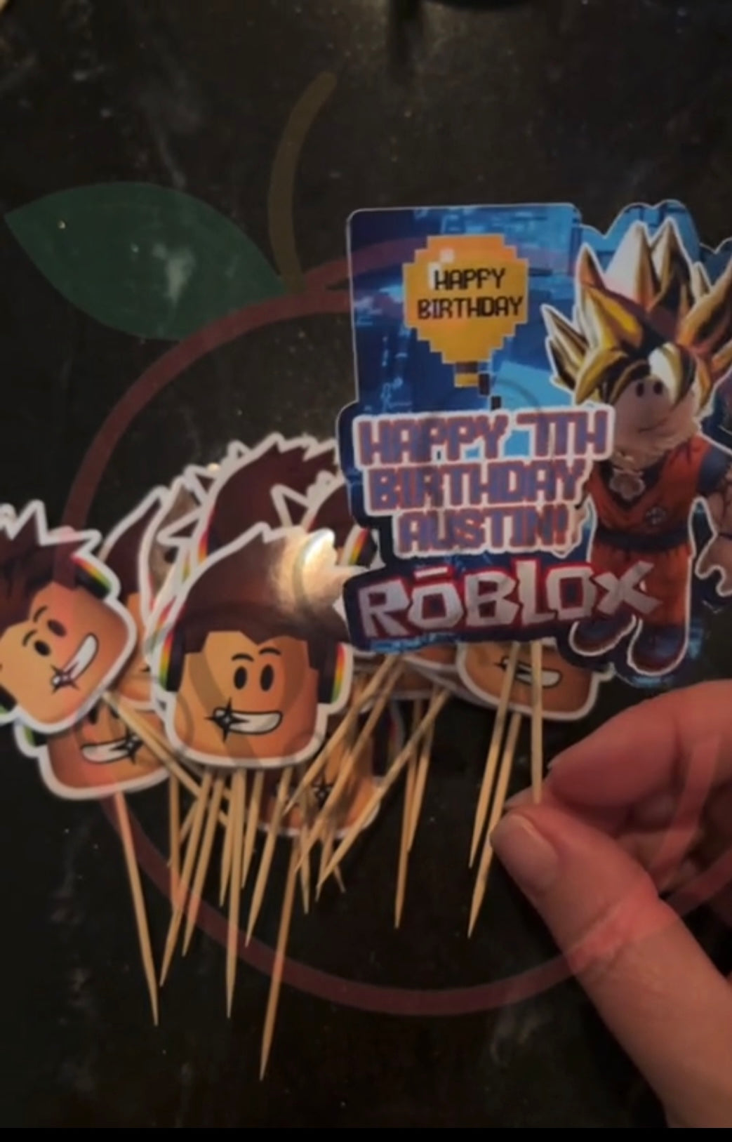 Double Sided Cupcake Toppers