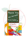 Teacher appreciation (Gift Tag) (PNG)