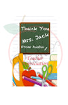 Teacher appreciation (Gift Tag) (PNG)