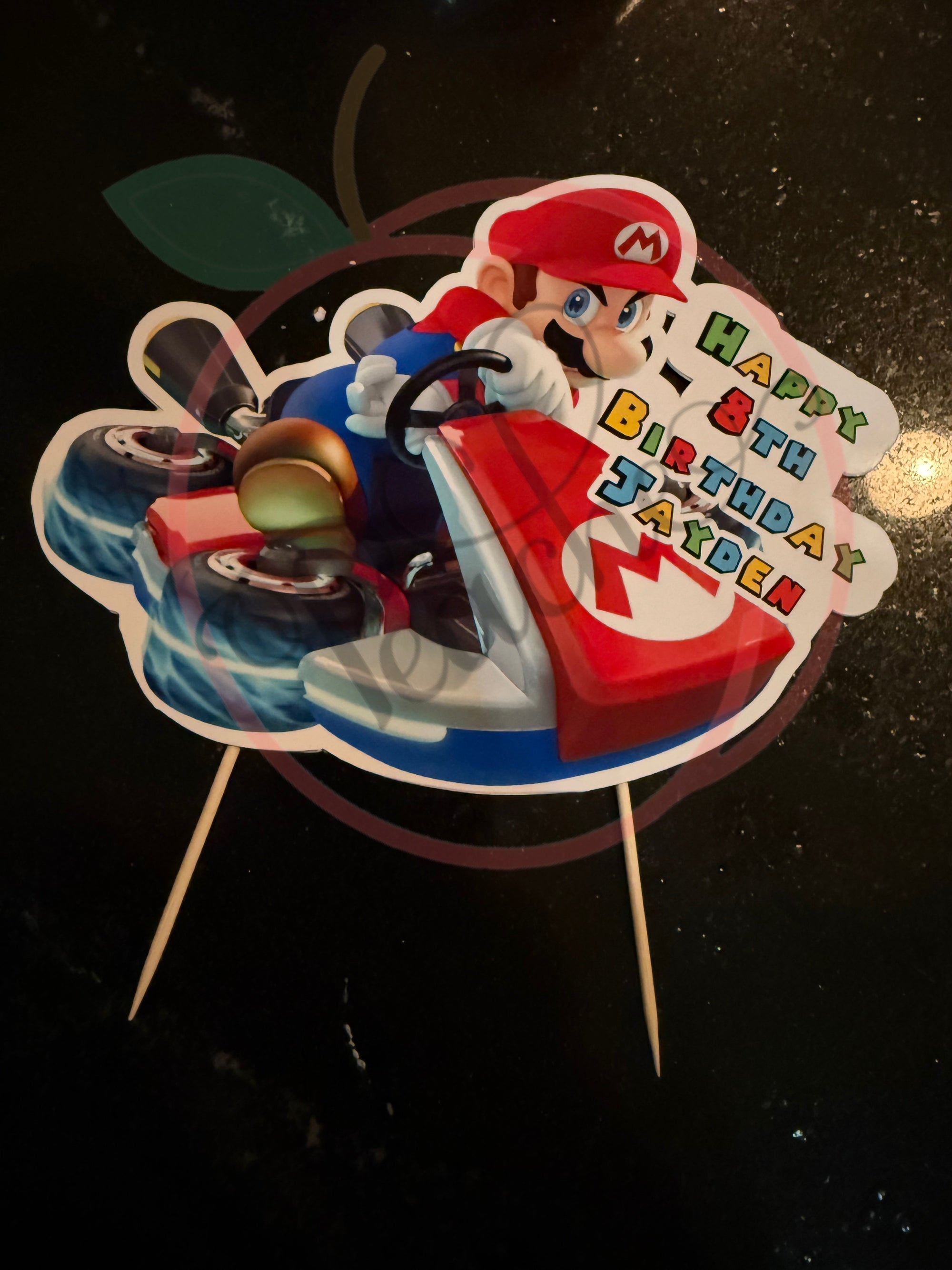 Custom Double Side Donut Cake Topper