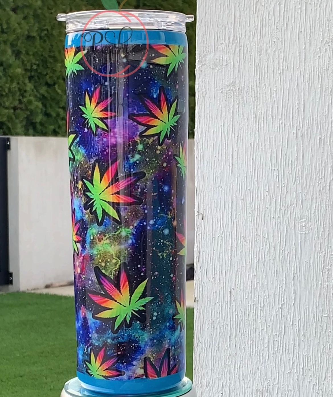 RTS Full Neon Weed leaf Fabric