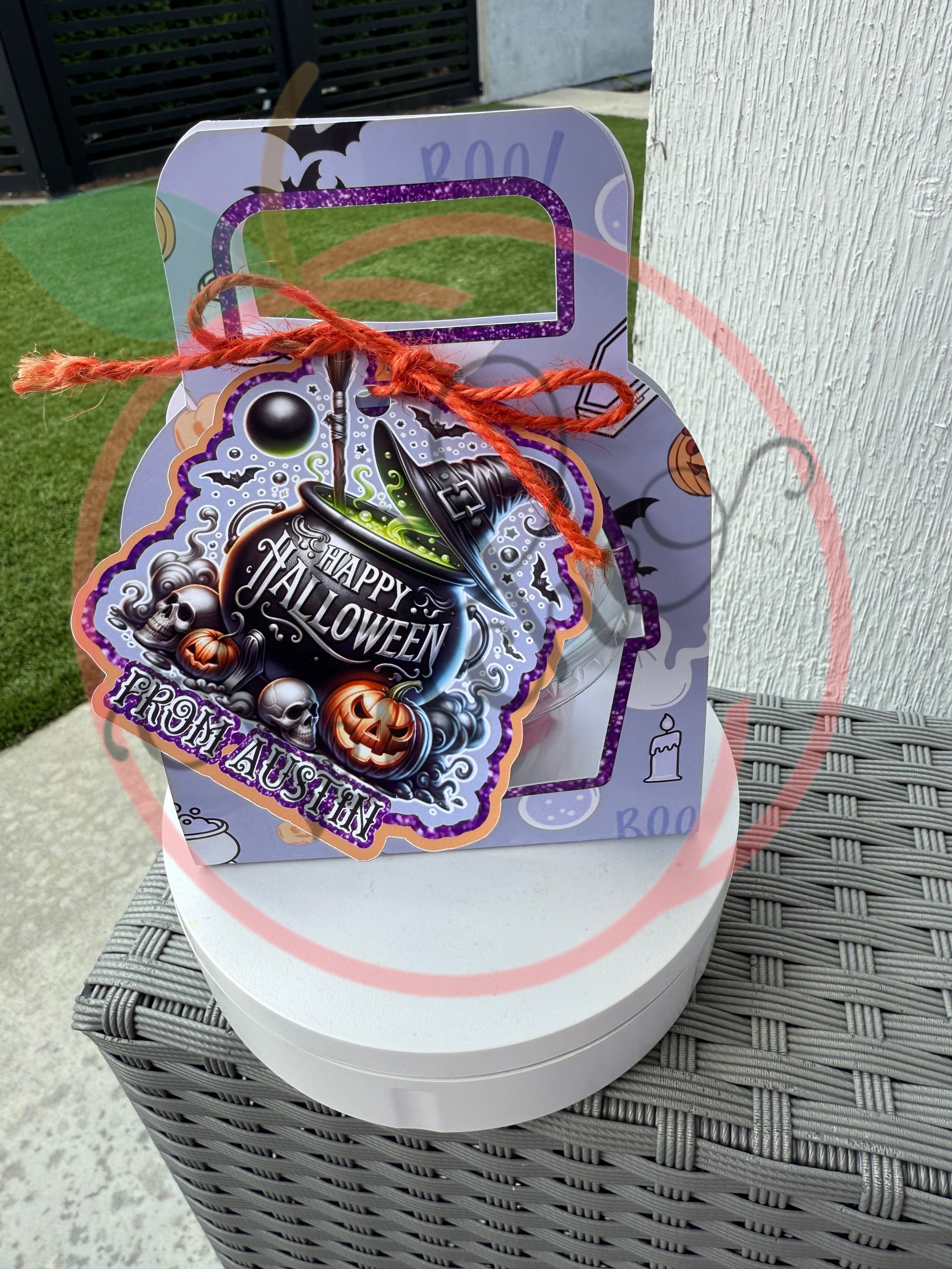 8oz Dome Cup Holder -Halloween- PNG