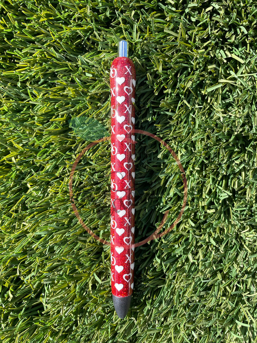 RTS Red X O Heart Pen