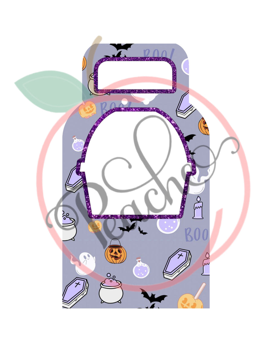 8oz Dome Cup Holder -Halloween- PNG