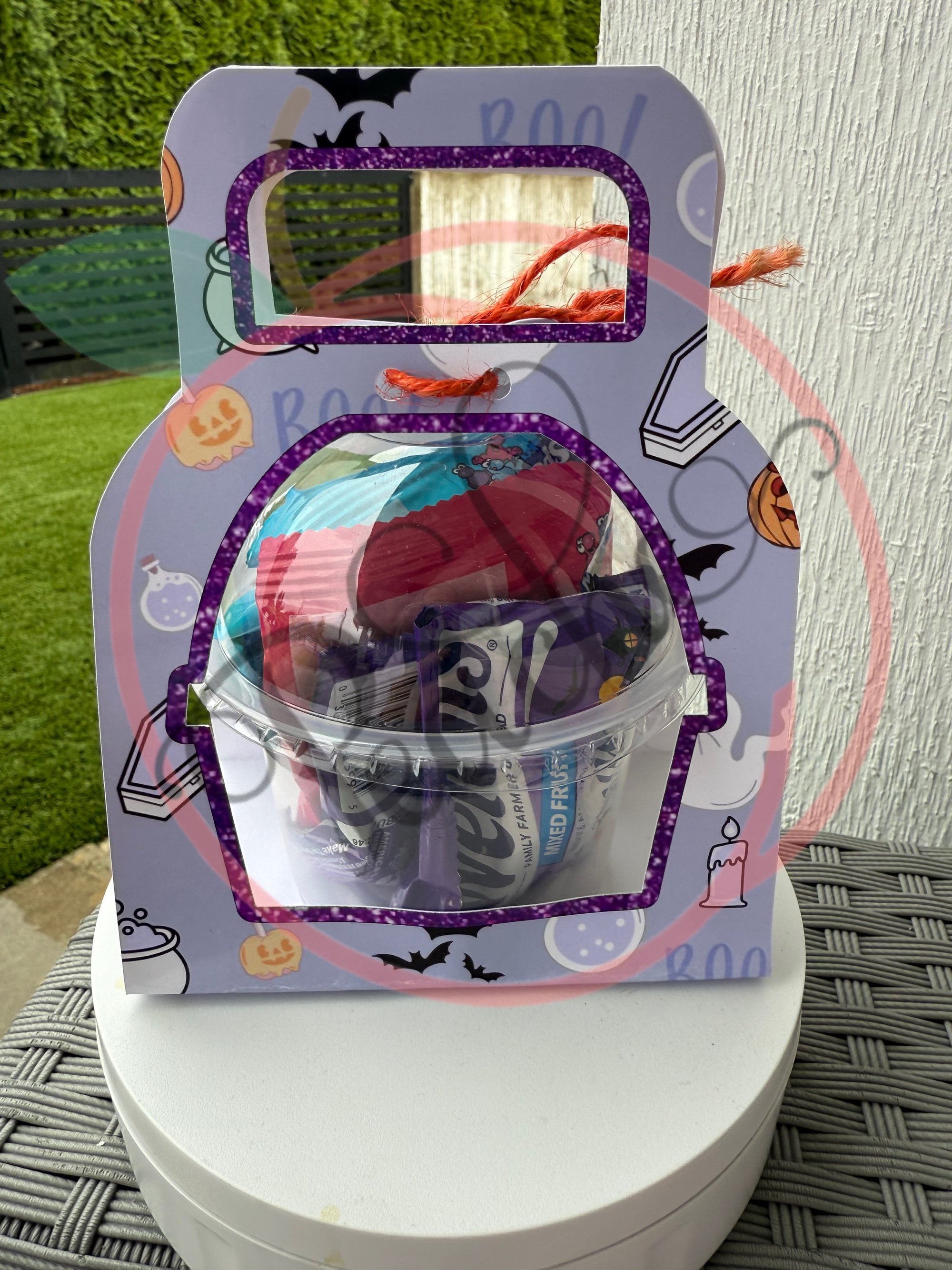 8oz Dome Cup Holder -Halloween- PNG