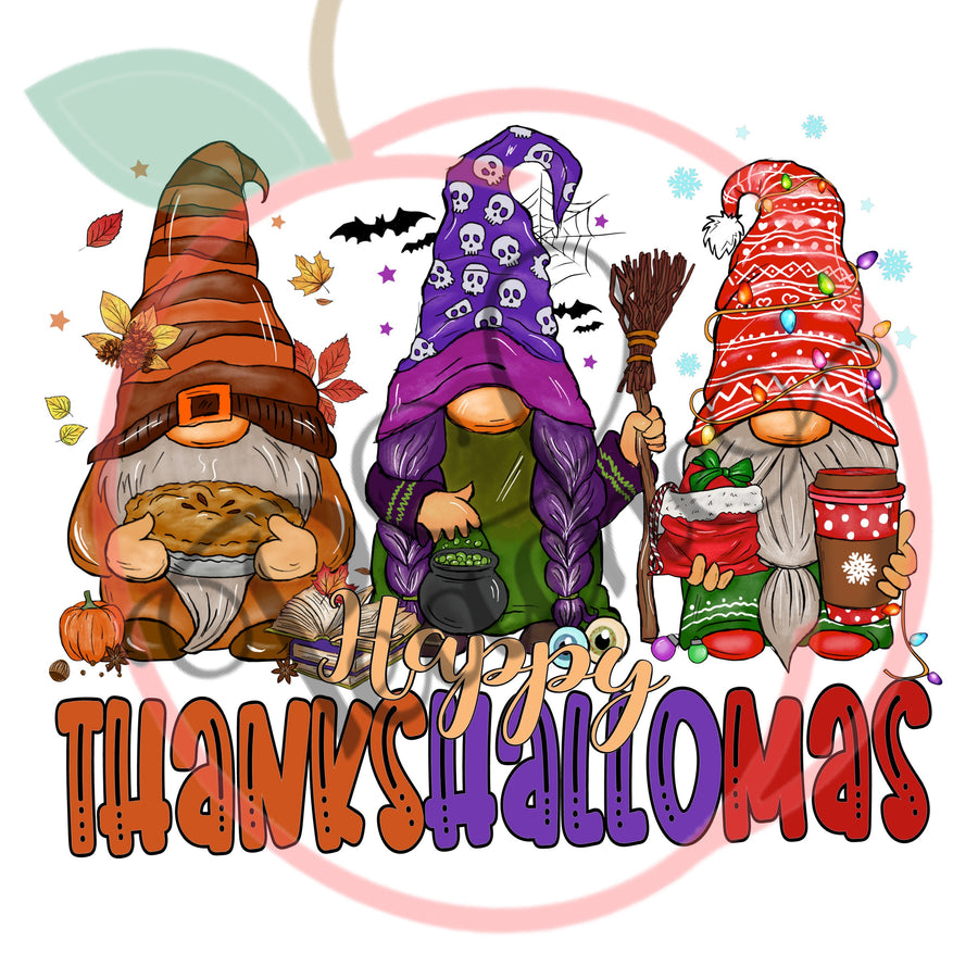 Happy ThanksHalloMas Gnome (PNG)