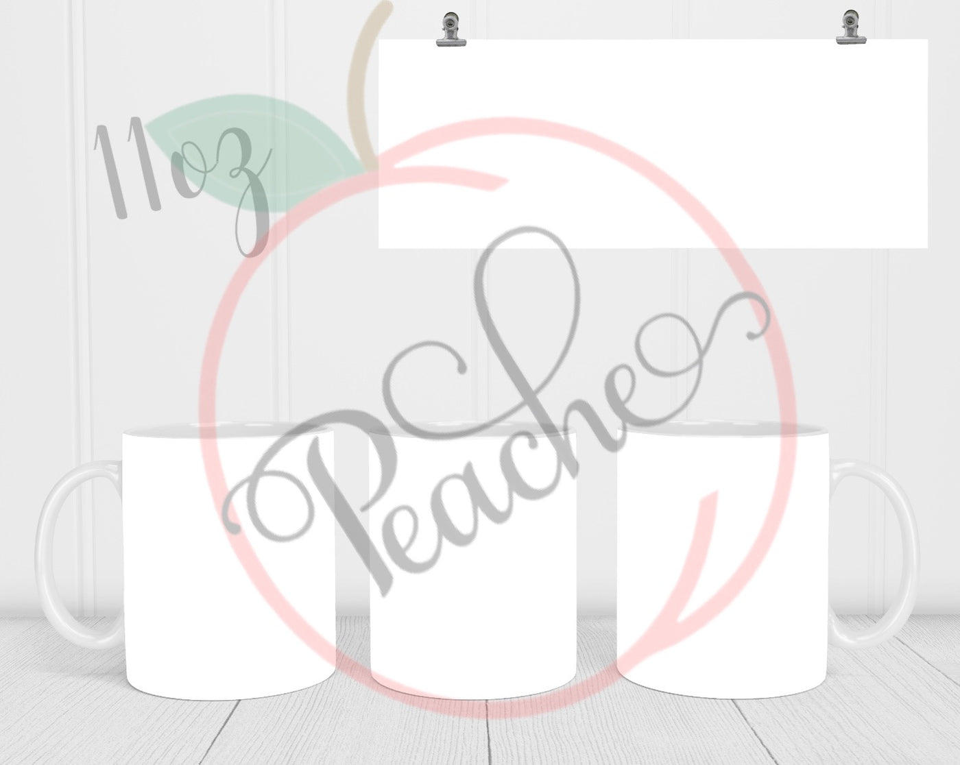 11oz Customizable White Ceramic Mug