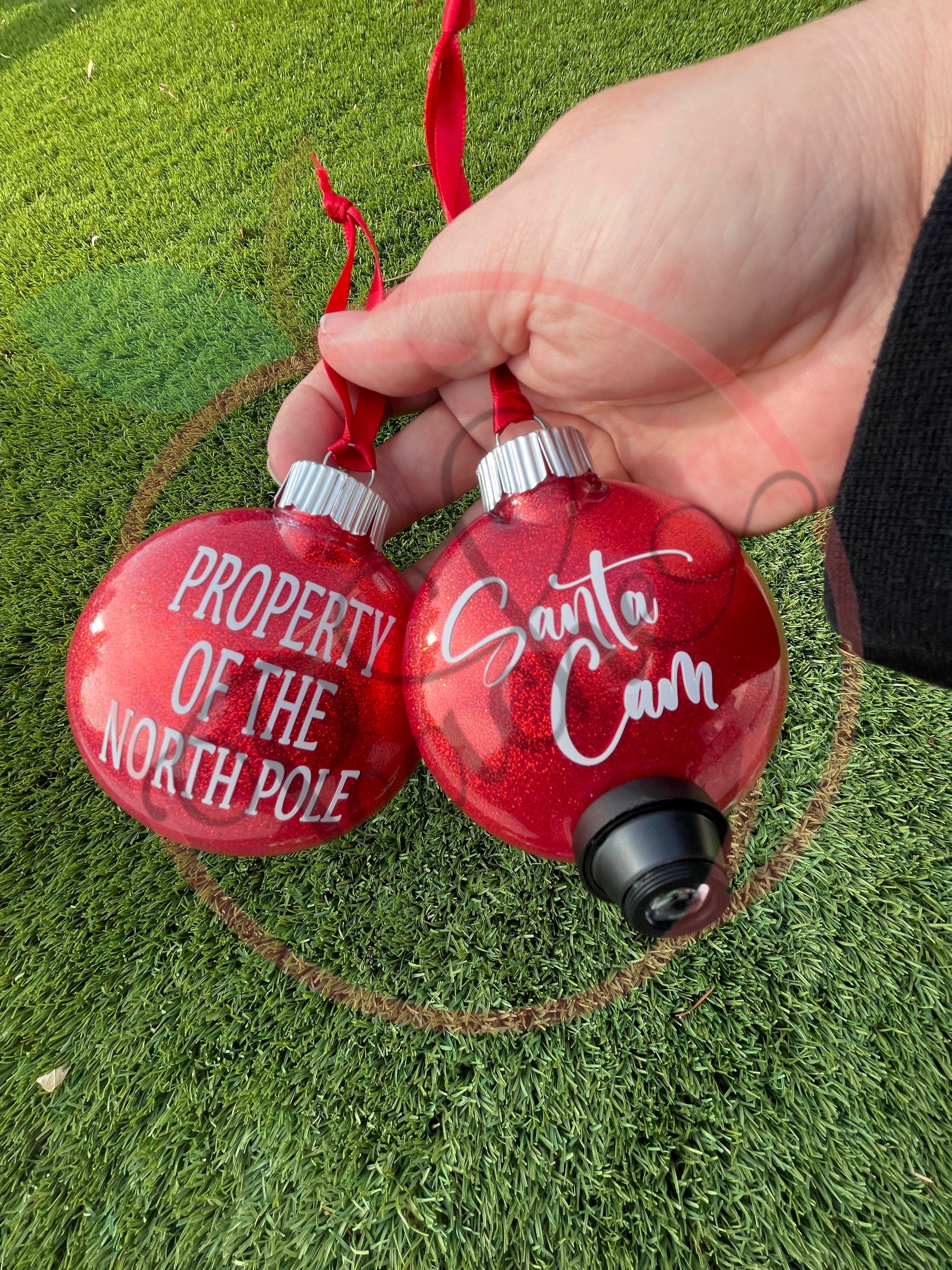 Santa cam deals ornament