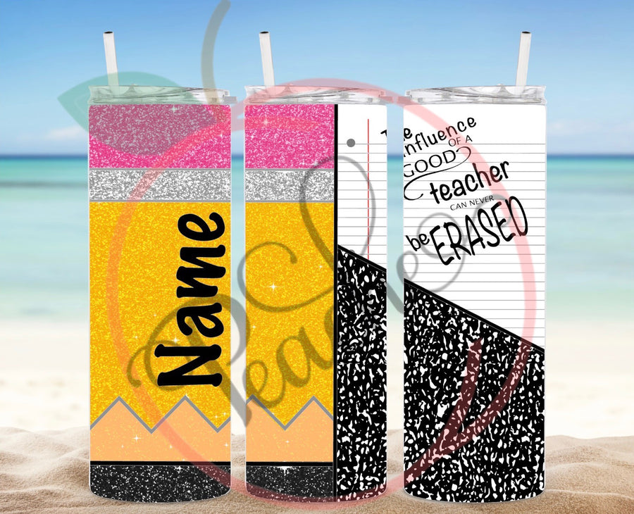 The Influence of good teacher can never be erased Boy Sublimation Tumbler