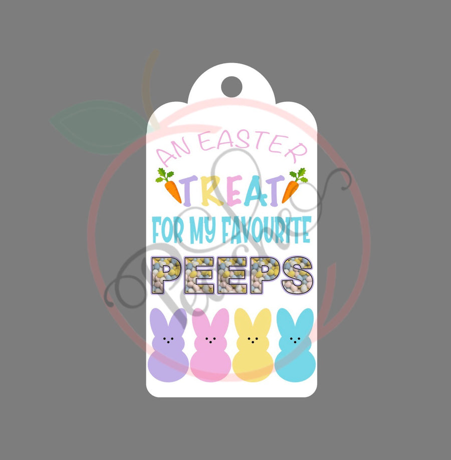 An Easter Treat for my Favourite Peeps (Gift Tag) (PNG)