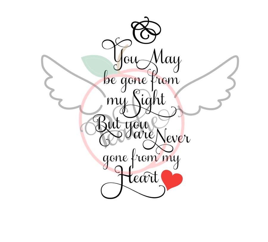 You May Be Gone From My Sight (SVG)